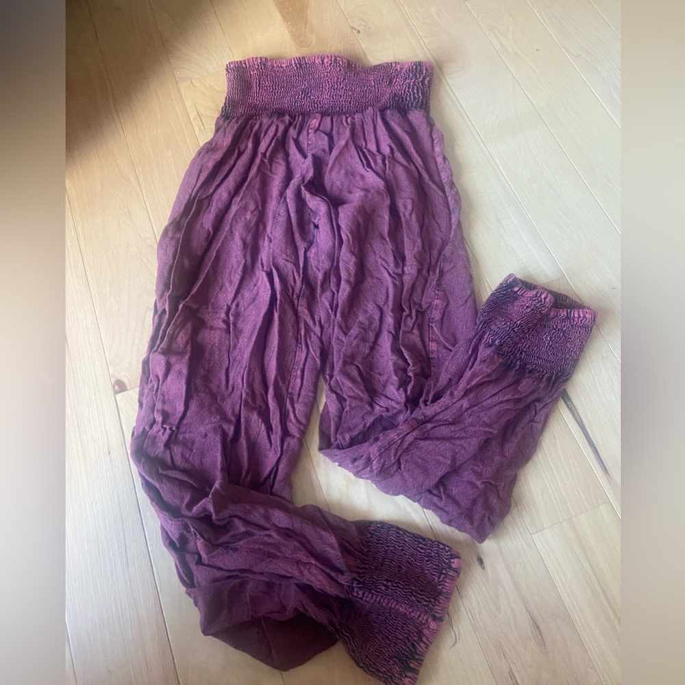 super comfy and cute maroon hippie pants ❣️